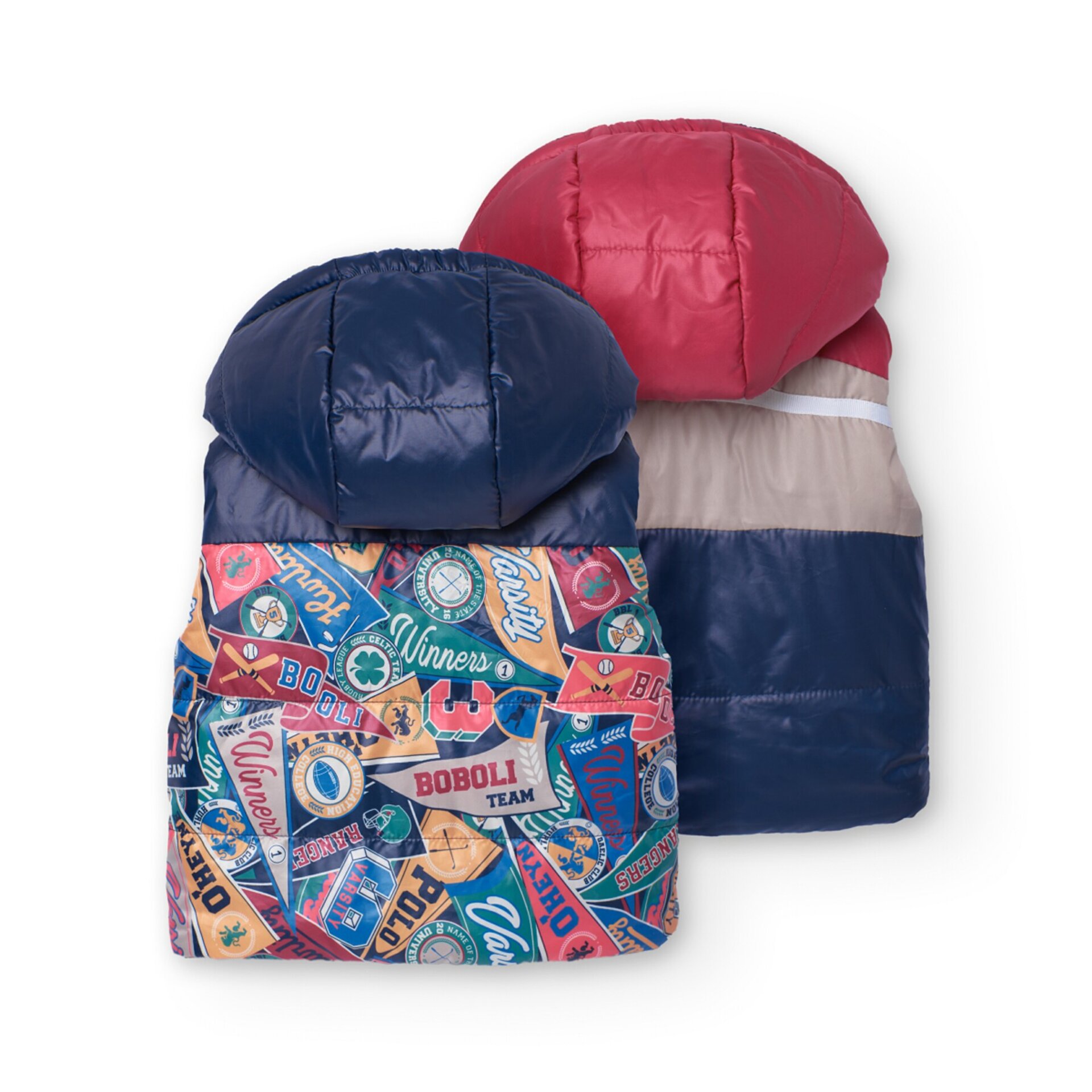 Chaleco reversible estampado escudos - 2