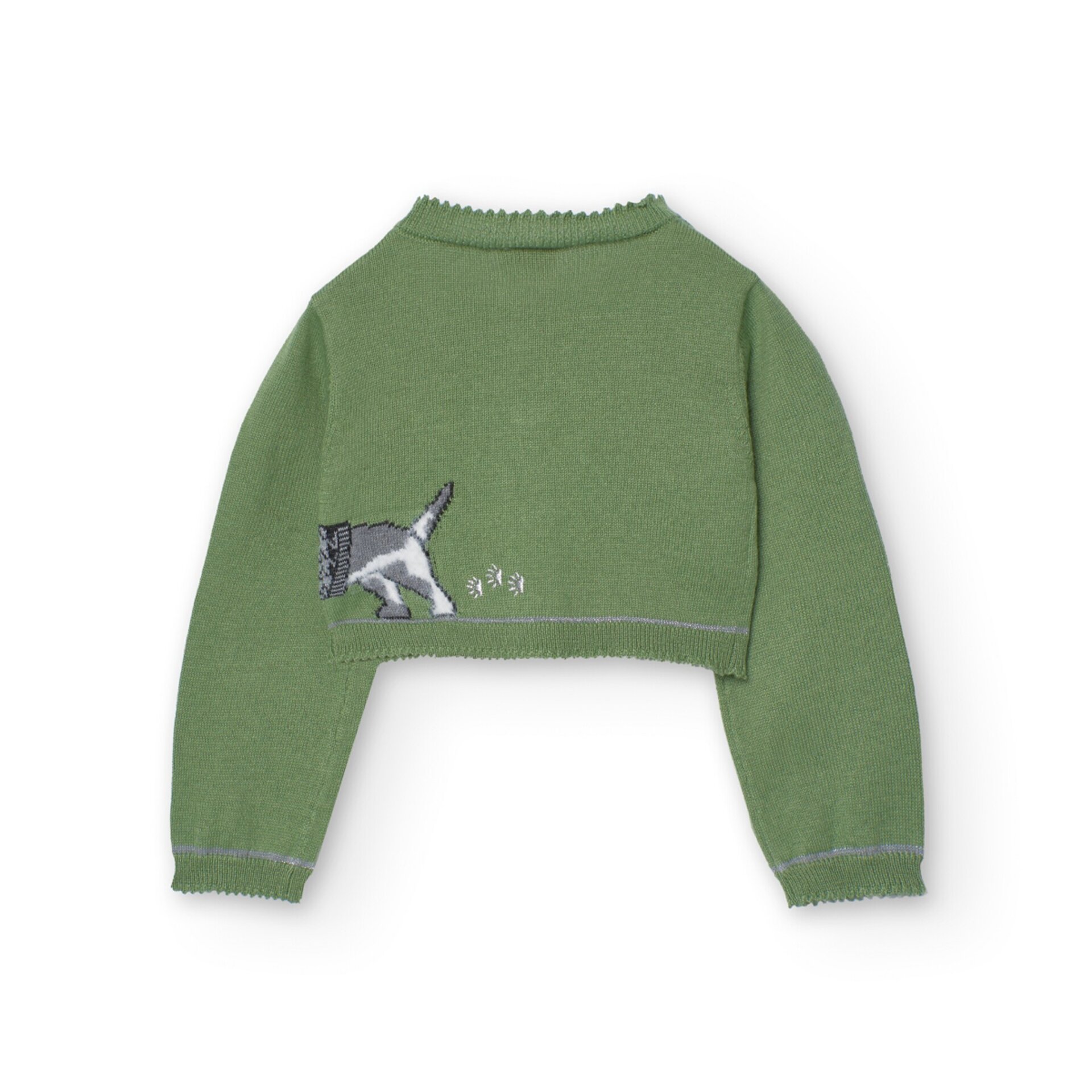 Chaqueta tricotosa verde - 2